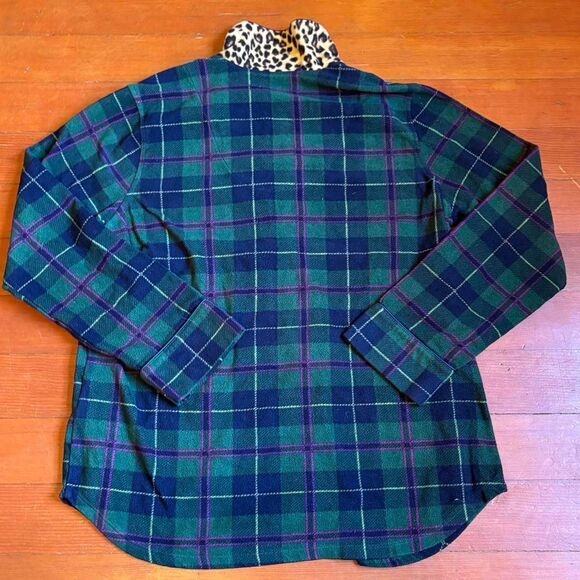 Ralph Lauren women’s fleece plaid pajama set. Size L. - Picture 5 of 6